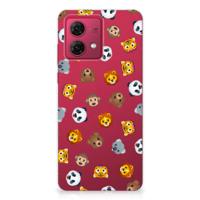 TPU bumper voor Motorola Moto G84 Dieren Emojis