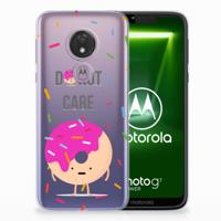 Motorola Moto G7 Power Siliconen Case Donut Roze