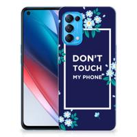 OPPO Find X3 Lite | Reno5 5G Silicone-hoesje Flowers Blue DTMP