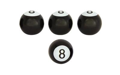 AutoStyle ventieldoppen 8 ball AV zwart 4 stuks AutoStyle ventieldoppen 8 ball AV zwart 4 stuks
