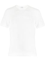 Courrèges t-shirt à logo brodé - Blanc