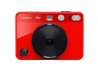 Leica Sofort 2 Digitale en instant camera met lcd-display, 2 ontspanners, 10 lenseffecten en ondersteuning van de Leica FOTOS-app (rood)