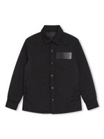 Givenchy Kids chemise à patch logo - Noir