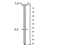 Dutack T-nagel TN22 Staal 38mm ds 1 duizend - 5220054 - thumbnail