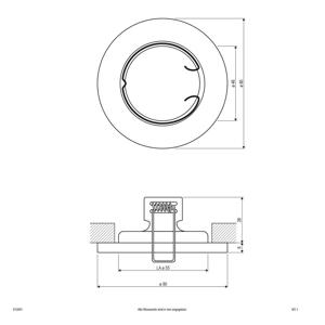 EVN 513001 513001 Inbouwring Halogeen Zonder 50 W Wit