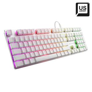 Sharkoon PureWriter RGB Red toetsenbord Gamen USB QWERTY Amerikaans Engels Wit