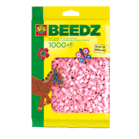 SES Creative Beedz Strijkkralen 1000 parelmoer roze
