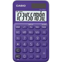 Casio SL-310UC Zakrekenmachine Violet Aantal displayposities: 10 werkt op zonne-energie, werkt op batterijen (b x h x d) 70 x 8 x 118 mm