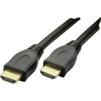 Schwaiger HDM0200043 HDMI-kabel HDMI Aansluitkabel HDMI-A-stekker, HDMI-A-stekker 2.00 m Zwart 4K UHD, Vergulde steekcontacten