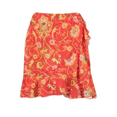 HARPER & YVE gebloemde semi-transparante rok Britt rood HARPER & YVE gebloemde semi-transparante rok Britt rood