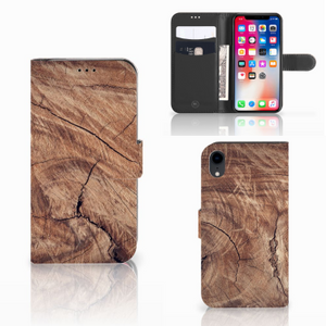 Apple iPhone Xr Book Style Case Tree Trunk