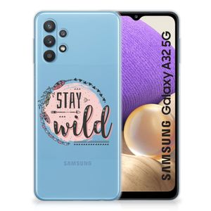 Samsung Galaxy A32 5G Telefoonhoesje met Naam Boho Stay Wild