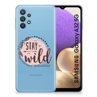 Samsung Galaxy A32 5G Telefoonhoesje met Naam Boho Stay Wild - thumbnail