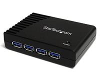 StarTech.com 4-poorts zwarte SuperSpeed USB 3.0-hub (ST4300USB3GB)