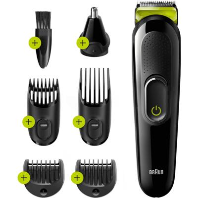 Braun All-in-one MGK3221 6-in-1 Baardtrimmer Voor Mannen, Gezichts-, Haar-, Oor-, Neustrimmer, Voltgroen Braun All-in-one MGK3221 6-in-1 Baardtrimmer Voor Mannen, Gezichts-, Haar-, Oor-, Neustrimmer, Voltgroen