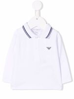 Emporio Armani Kids polo à logo imprimé - Blanc - thumbnail