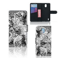 Telefoonhoesje met Naam Nokia 1.3 Skulls Angel