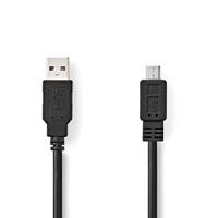 Nedis kabel USB 2.0 A stekker 1.0 m Blanco Y Gris