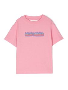 Palm Angels Kids t-shirt en coton à logo imprimé - Rose