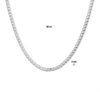 TFT Zilveren Ketting Gourmet 3,0 mm x 60 cm