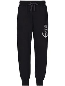 Dolce & Gabbana pantalon de jogging à logo imprimé - Bleu