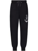 Dolce & Gabbana logo-print cotton track pants - BLUE - thumbnail