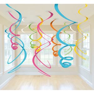 Hangdecoratie Mix Multikleur Swirls