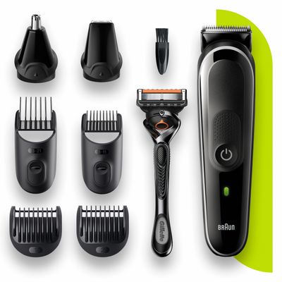 Braun All-in-one Multigroomer 5 MGK5360, 8-in-1 Baardtrimmer Voor Mannen, Haartrimmer, Voor Gezicht, Haar
