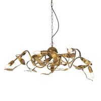 QAZQA Vintage hanglamp antiek goud 6-lichts - Linden