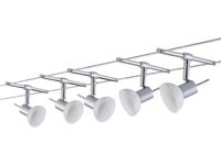 Paulmann Sheela 94136 Kabelbasissysteem GU5.3 50 W LED Chroom (mat), Opaal
