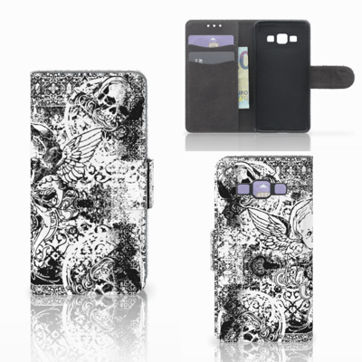 Telefoonhoesje met Naam Samsung Galaxy A3 2015 Skulls Angel Telefoonhoesje met Naam Samsung Galaxy A3 2015 Skulls Angel