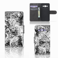Telefoonhoesje met Naam Samsung Galaxy A3 2015 Skulls Angel