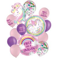 Ballonnen Set Eenhoorn Party Like A Unicorn - thumbnail