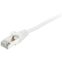 Equip 605517 RJ45 Netwerkkabel, patchkabel CAT 6 S/FTP 0.50 m Wit Vergulde steekcontacten 1 stuk(s) - thumbnail