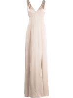 Marchesa Notte Bridesmaids robe longue Forli à col v - Tons neutres