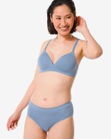 HEMA Dames Hipster Second Skin Micro Blauw (blauw)