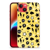 Silicone Back Case iPhone 14 Plus Punk Geel - thumbnail