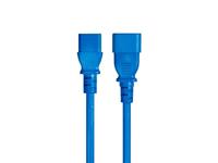 Monoprice 18AWG Verlengkabel/snoer - 2,4 m - Blauw 3 Dirigent PC/Mon 10A (IEC 60320 C14 naar IEC 60320 C13)