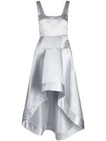 Cynthia Rowley robe mi-longue à fini satiné - Argent