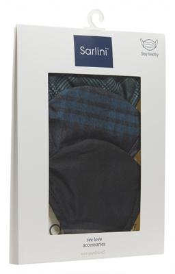 Sarlini mondkapjes polyester zwart one size 3 stuks Sarlini mondkapjes polyester zwart one size 3 stuks