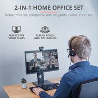 Trust Doba 2-in-1 Home Office Set 720P HD Webcam - Zwart - thumbnail