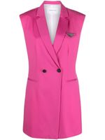 Fabiana Filippi blazer à design sans manches - Rose