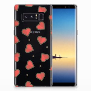 Samsung Galaxy Note 8 TPU bumper Hearts