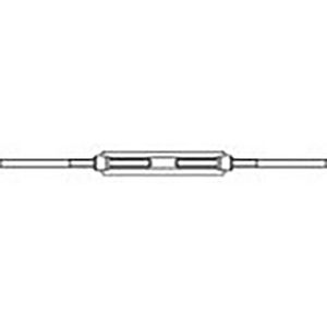 TOOLCRAFT TO-6866037 Spanmoer met 2 laseinden M24 Staal Verzinkt DIN 1480 1 stuk(s)