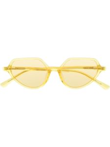 Linda Farrow lunettes de soleil C7 à monture papillon - Jaune