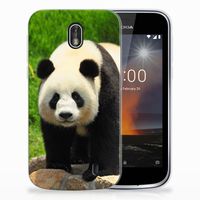 Nokia 1 TPU Hoesje Panda - thumbnail