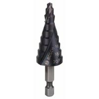 Bosch Accessories 2608588070 HSS Getrapte boor 4 - 20 mm TiAIN Gezamenlijke lengte 70.5 mm 1/4 (6.3 mm) 1 stuk(s) - thumbnail