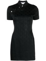 Marine Serre robe courte Moon Diamant en jacquard - Noir - thumbnail