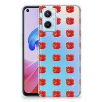 OPPO A96 | OPPO A76 Siliconen Case Paprika Red - thumbnail