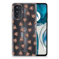 TPU bumper voor Motorola Moto G52/G82 Poep Emojis - thumbnail